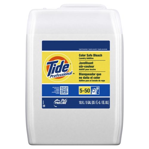 P&G Pro Line Tide Professional Color Safe Bleach Laundry Additive, Closed Loop, 5 Gallon